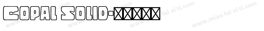 Copal Solid字体转换